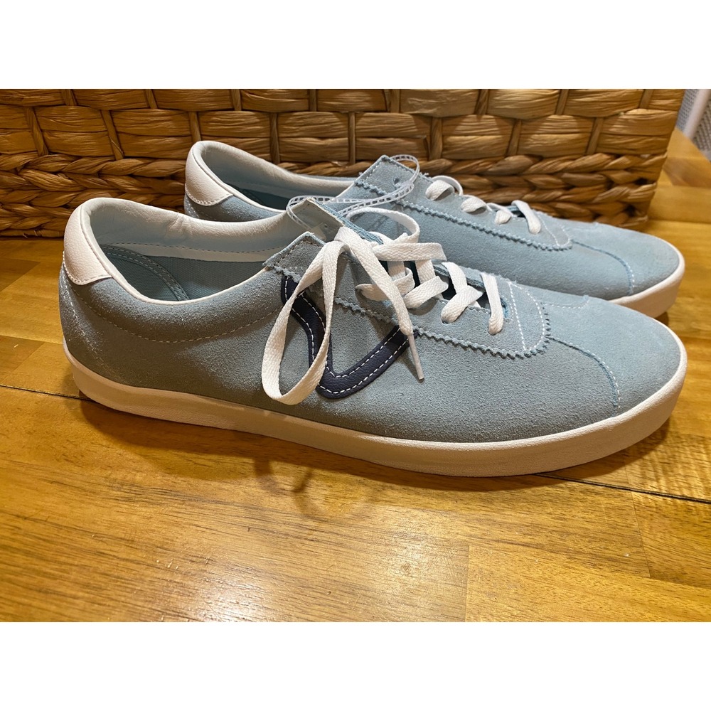 Vans Off The Wall Suede Low Top Sneakers Sky Blue Men's Size‎ 13
